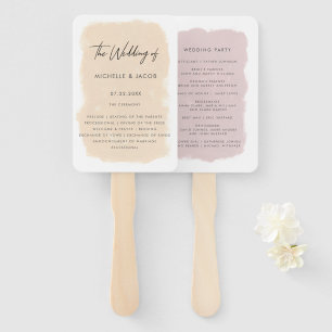 Fields of Dreams   Wedding Program Hand Fan