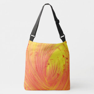 Fields of golden fire crossbody bag