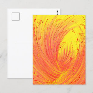 Fields of golden fire  postcard