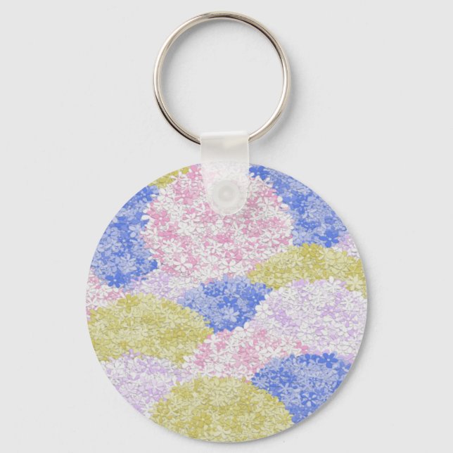 Fields Of Hydrangeas Key Ring (Front)