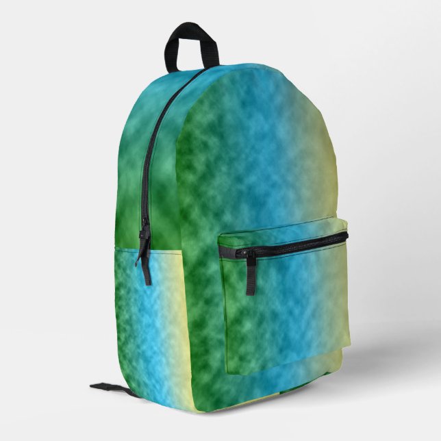 Fields of Light Printed Backpack (Back Corner Left)