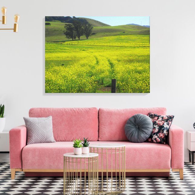 Fields of Mustard Seed - Wrapped Canvas (Insitu(LivingRoom))