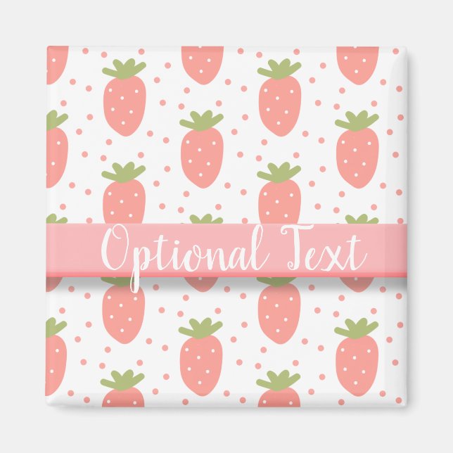 Fields of Strawberries Magnet (Front)