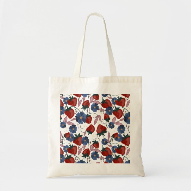 Fields of Strawberries  Tote Bag (Front)