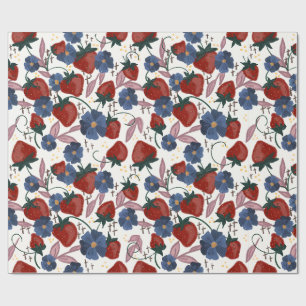 Fields of Strawberries Wrapping Paper
