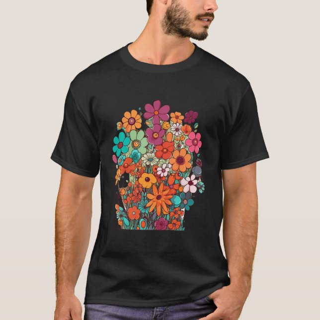 Fields Of Tranquillity Celebrating Nature'S Canvas T-Shirt (Front)