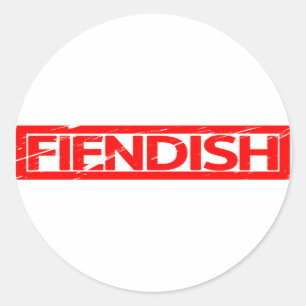 Fiendish Stamp Classic Round Sticker