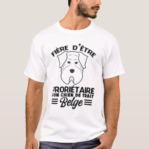 Fier d'être propriétaire d'un cheval trait belge T-Shirt