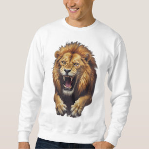 Fierce Angry Lion Illustration Sweatshirt