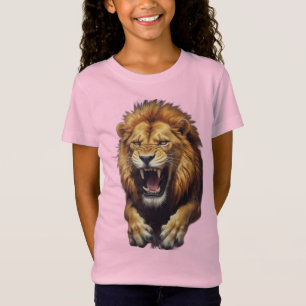Fierce Angry Lion Illustration T-Shirt