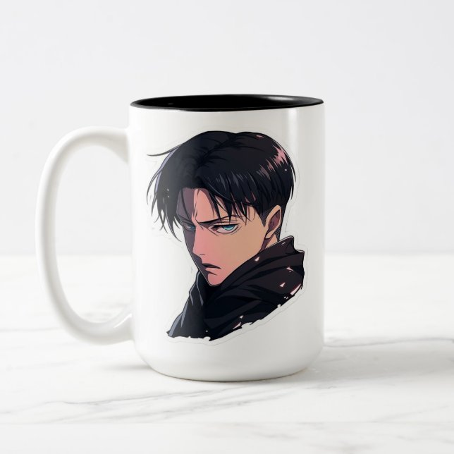 Fierce Anime Captain Character Ceramic Mug (Left)