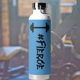 #Fierce Barbell Water Bottle