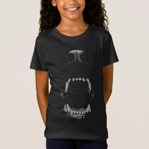 Fierce Black and White Animal Snarl T-Shirt