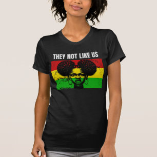 Fierce Black Woman Afro Puffs Black history month  T-Shirt