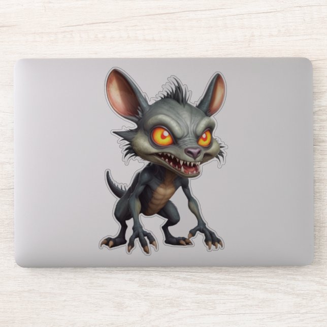 Fierce Chupacabra Art Spiky Fur Fantasy Creature  (Computer)