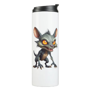 Fierce Chupacabra Art Spiky Fur Fantasy Creature Thermal Tumbler