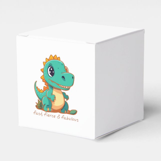 Fierce Dinosaurs Favour Box (Front Side)