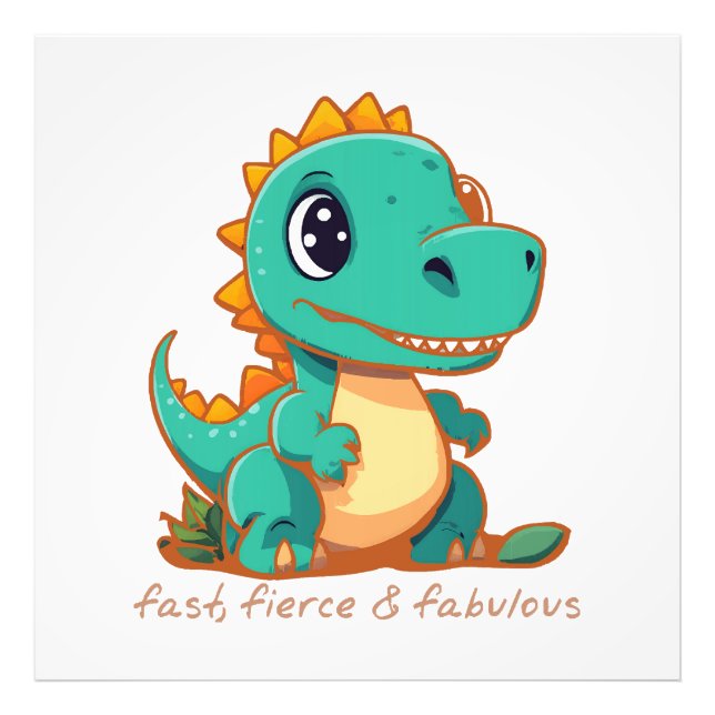 Fierce Dinosaurs Photo Print (Front)