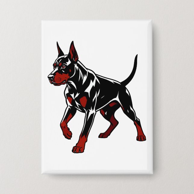 Fierce Doberman Guard Dog (Front)