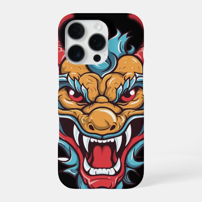 Fierce Dragon Head iPhone Case (Back)