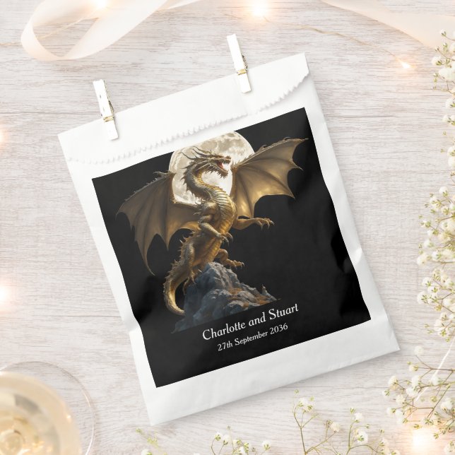 Fierce Dragon Rearing Favour Bags (Clipped)