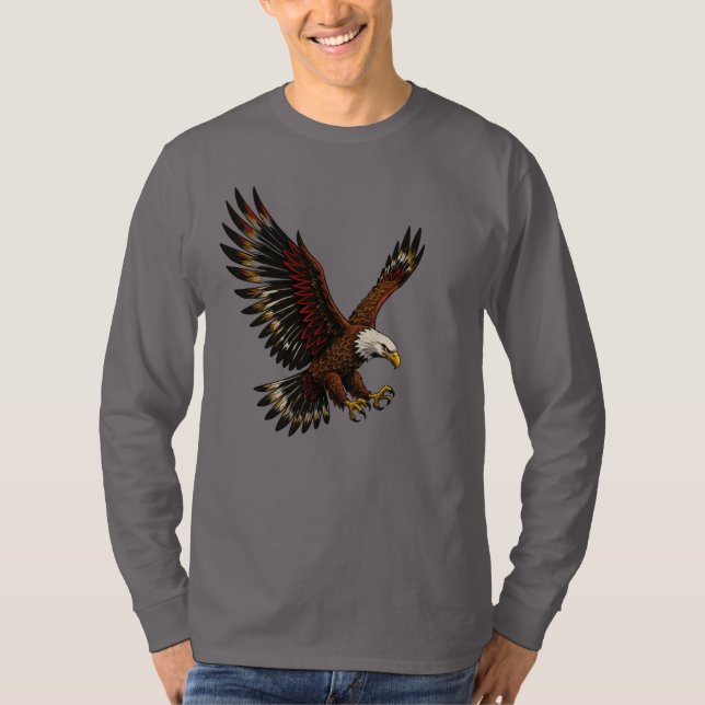 Fierce Eagle in Flight T-Shirt (Front)