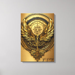"Fierce Eagle Spirit – Bold & Majestic T-Shirt Des Canvas Print