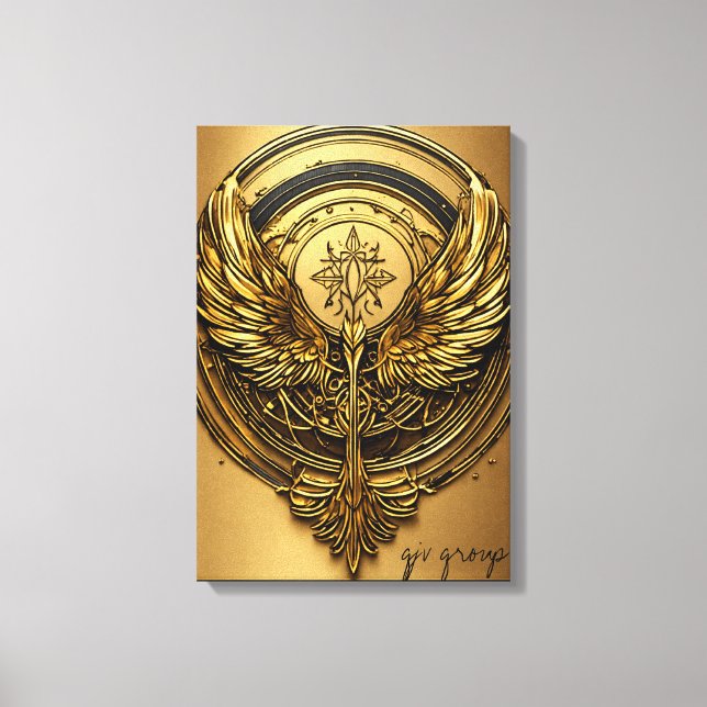 "Fierce Eagle Spirit – Bold & Majestic T-Shirt Des Canvas Print (Front)