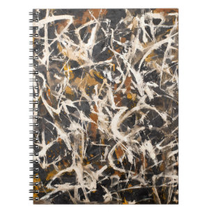 Fierce Earth Tones Abstract Art Notebook