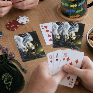 Fierce Fantasy Warrior Angel Sword Playing Cards