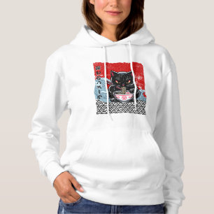 Fierce Feline Ramen Feast Hoodie