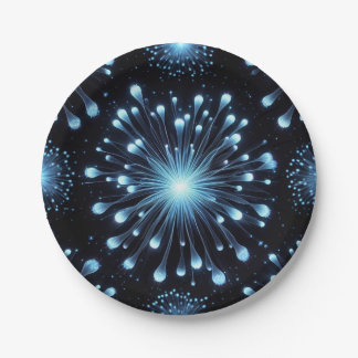 Fierce Fireworks Paper Plate