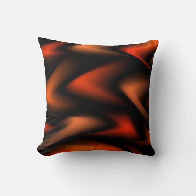 Fierce Flames Abstract Cushion (Front)
