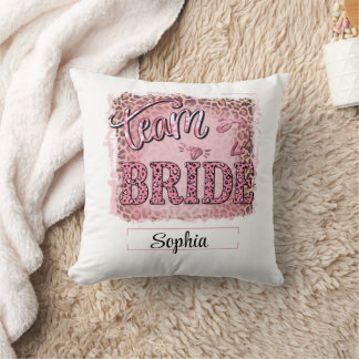 Fierce & Fun Team Bride Custom Design Cushion
