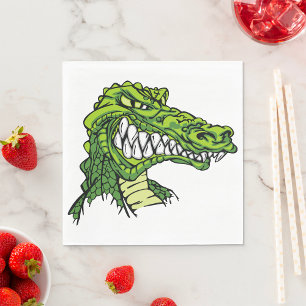 Fierce Gator Paper Napkins