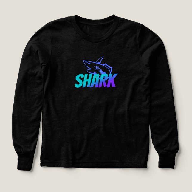 Fierce Gradient Shark Logo | Bold Ocean Vibes (Design Front)