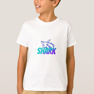 Fierce Gradient Shark Logo   Bold Ocean Vibes T-Shirt
