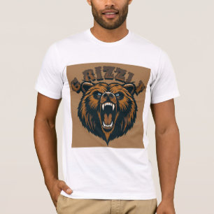 Fierce Grizzly Bear Head T-Shirt