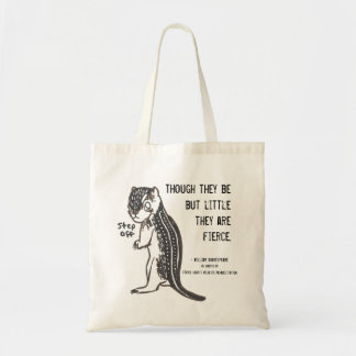 Fierce Ground Squrrel w/ Quote Tote Bag