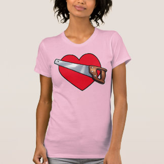 Fierce Heartbreaker Anime Hearts Crowbar Design T-Shirt