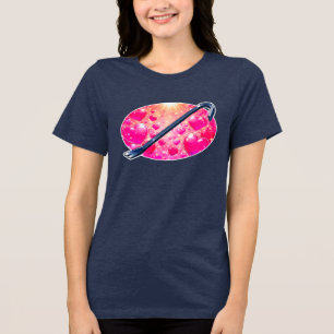 Fierce Heartbreaker Anime Hearts Crowbar Design Tri-Blend Shirt