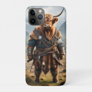Fierce Highland Warrior: The Courageous Cow Viking Case-Mate iPhone Case
