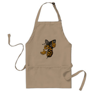 Fierce Hornet Mascot Angry Yellow Standard Apron