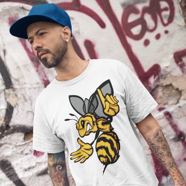 Fierce Hornet Mascot Angry Yellow T-Shirt (Creator Uploaded)