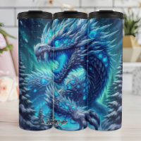 Fierce Ice Dragon in Forest