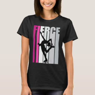Fierce Ice Skating Birthday Colourful Ice Skates P T-Shirt