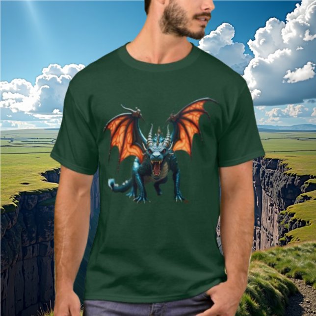 Fierce Iridescent Dragon Tshirt (Creator Uploaded)