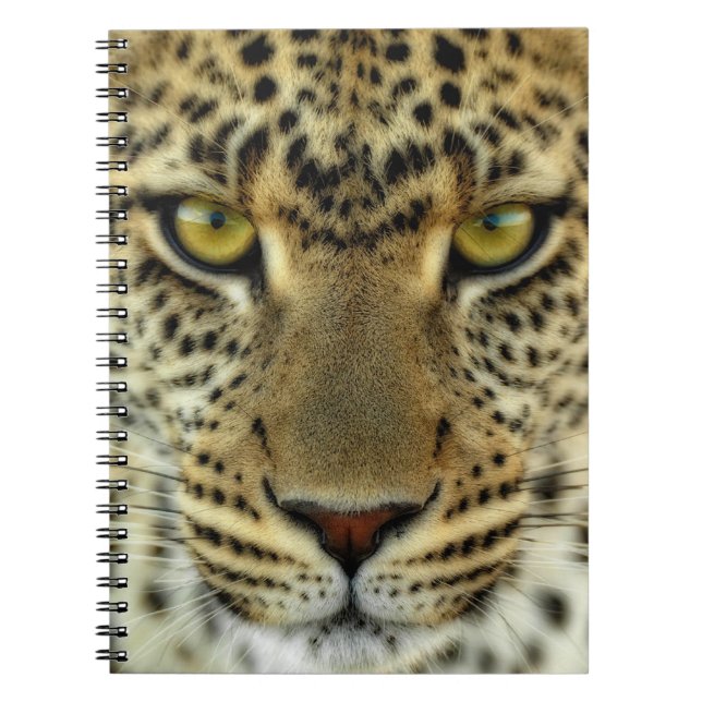 Fierce Leopard Spiral Notebook (Front)