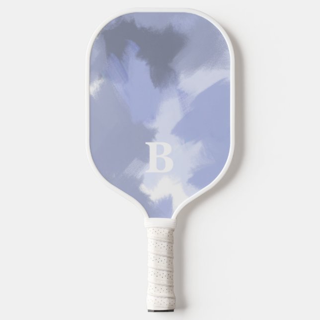 Fierce Lilac Brushstroke Pickleball Paddle (Front)