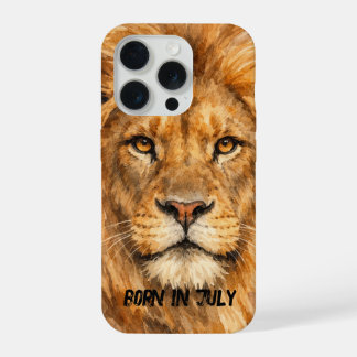 Fierce Lion – Wild July Birth Month Animal iPhone 15 Pro Case